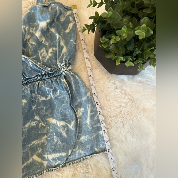 Anthropologie Porridge Chambray V Neck Faux Wrap Cotton Tank Small - Picture 4 of 6